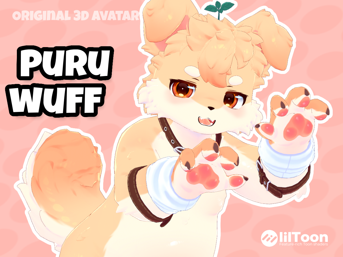 Puruwuff |  Furry Dog Avatar [VRChat / VRM]