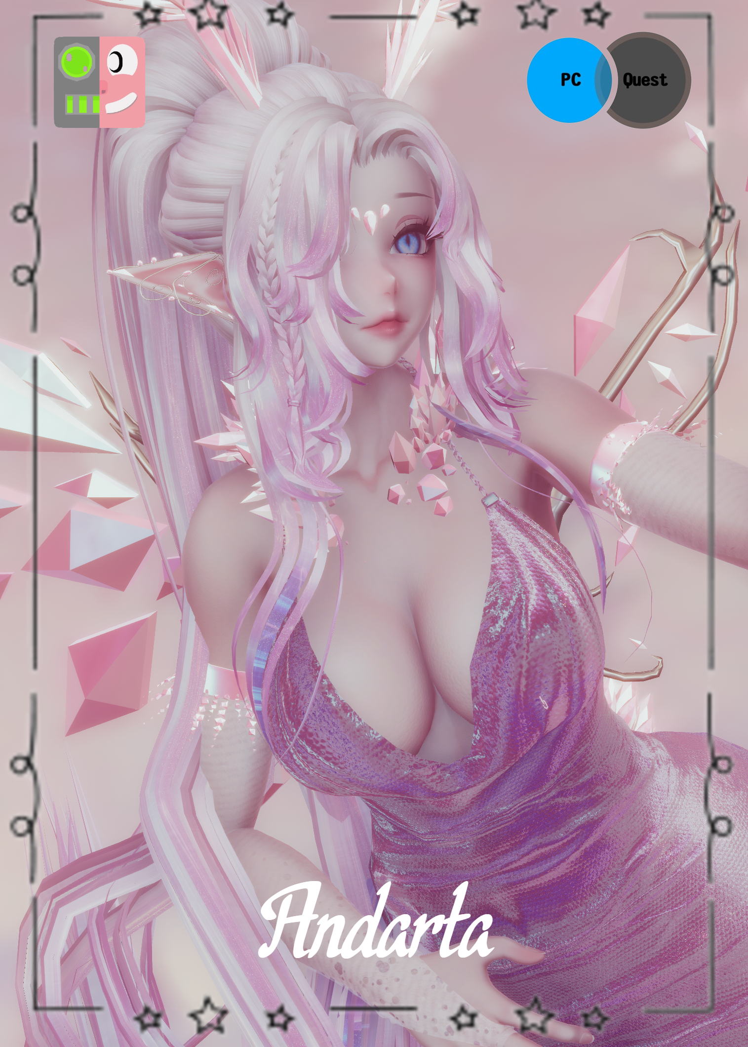 Andarta The Crystal Dragon (VRCFT/SPS)