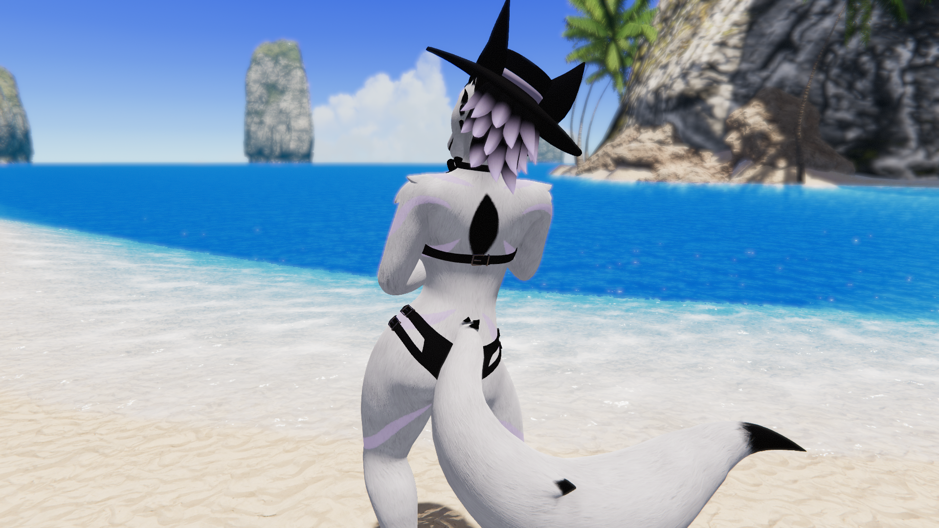 Lykana Summer Wear - Swim Suit, Hat Hair, Pride Bracelets