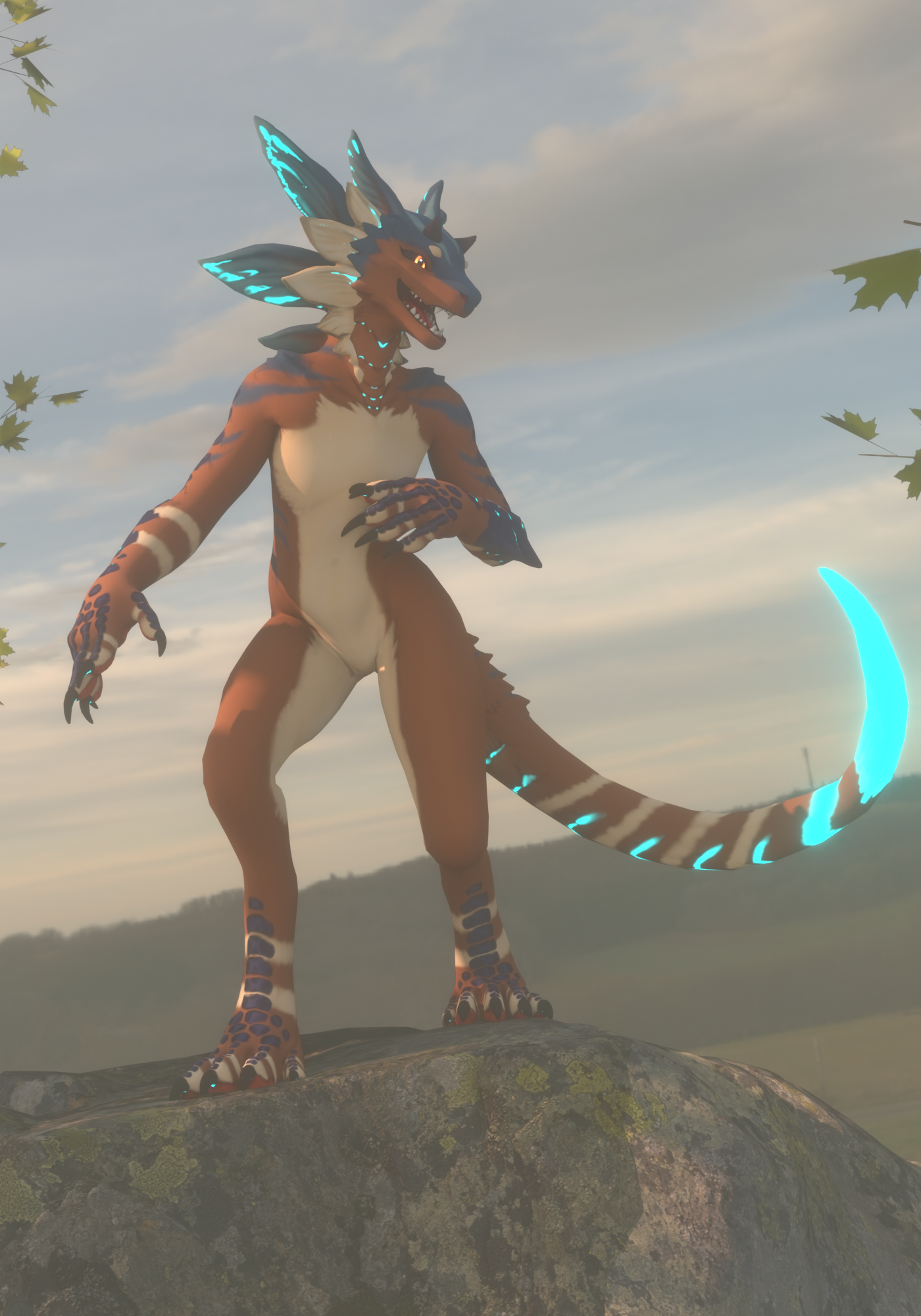VRChat Hydragea Texture Blue Back Gecko