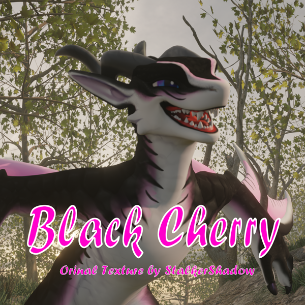 VRChat Welpling Texture Black Cherry
