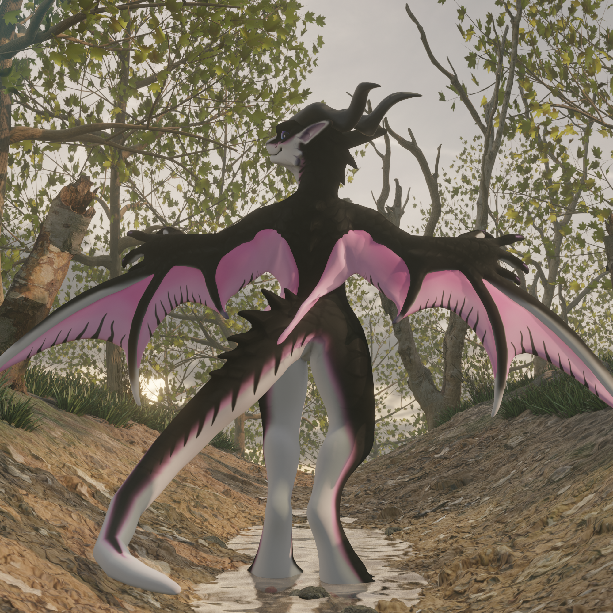 VRChat Welpling Texture Black Cherry