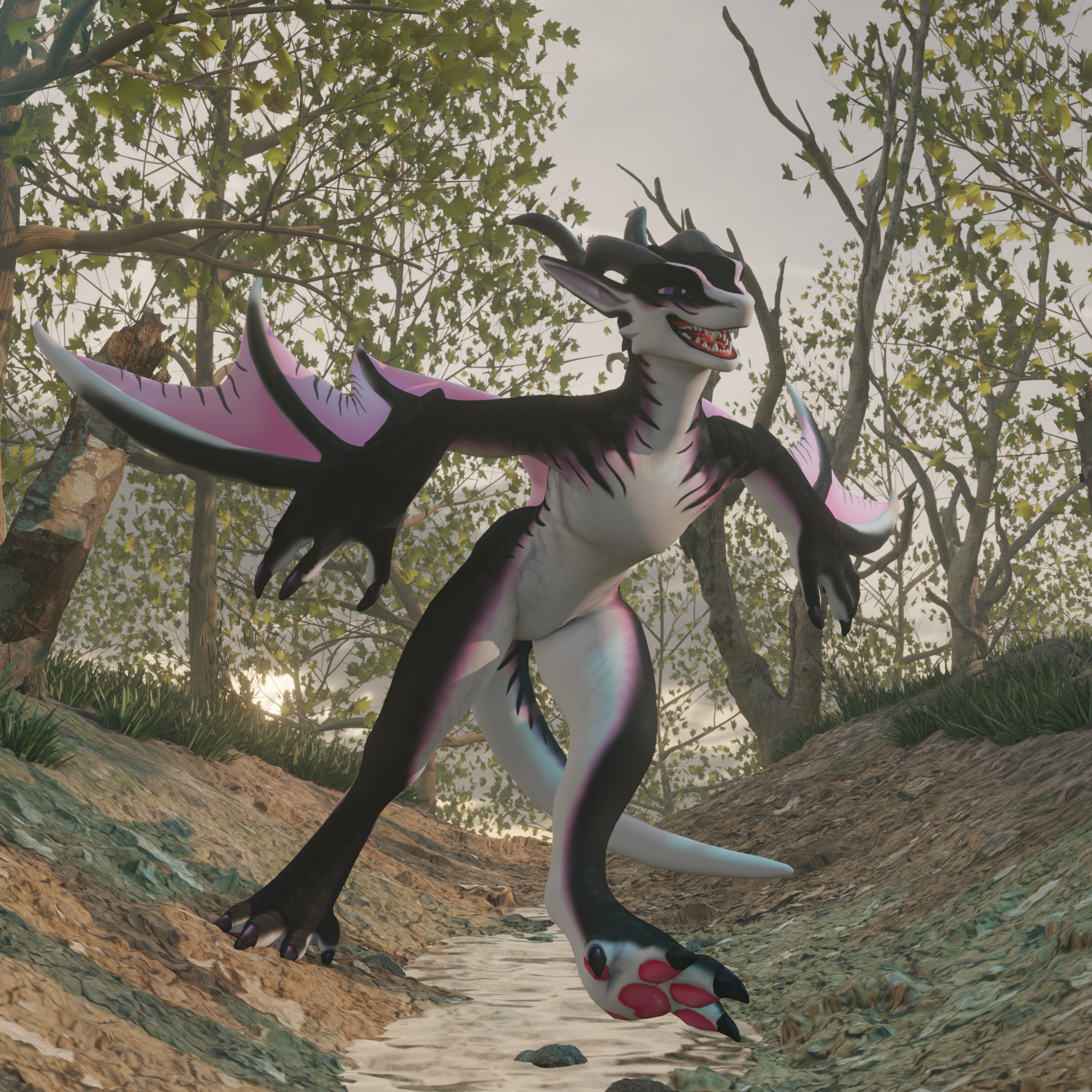 VRChat Welpling Texture Black Cherry