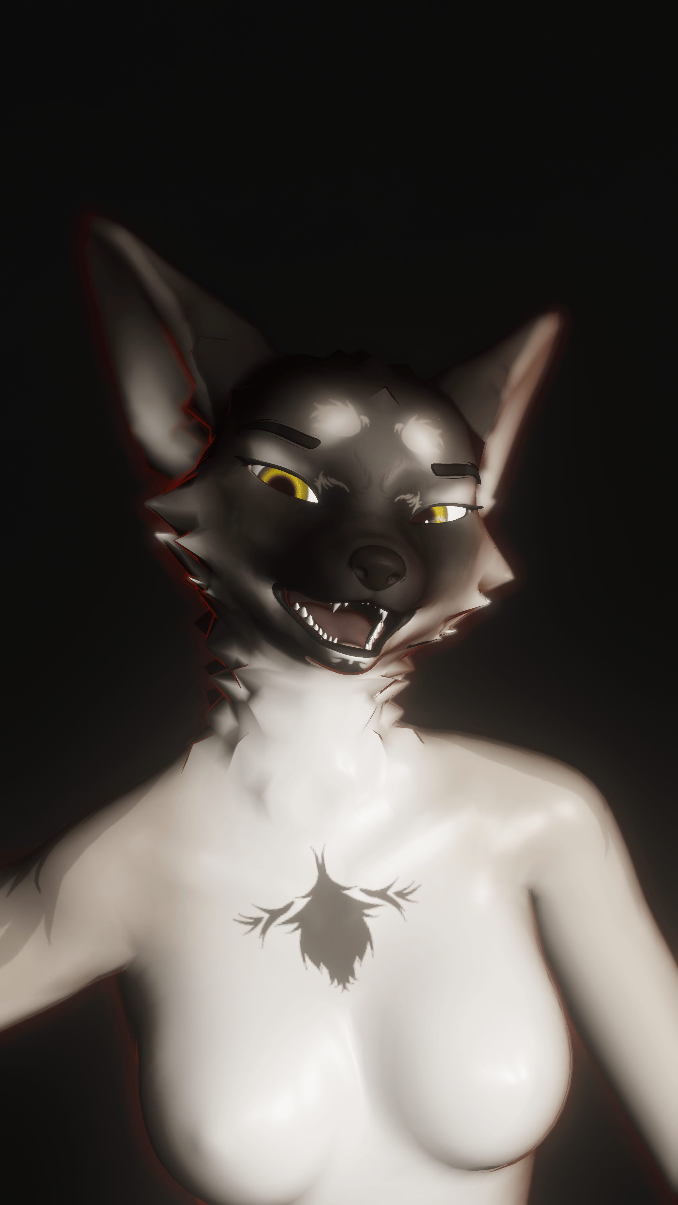 Maned Wolf Lady by Nechromaxyz German Sherpard texture