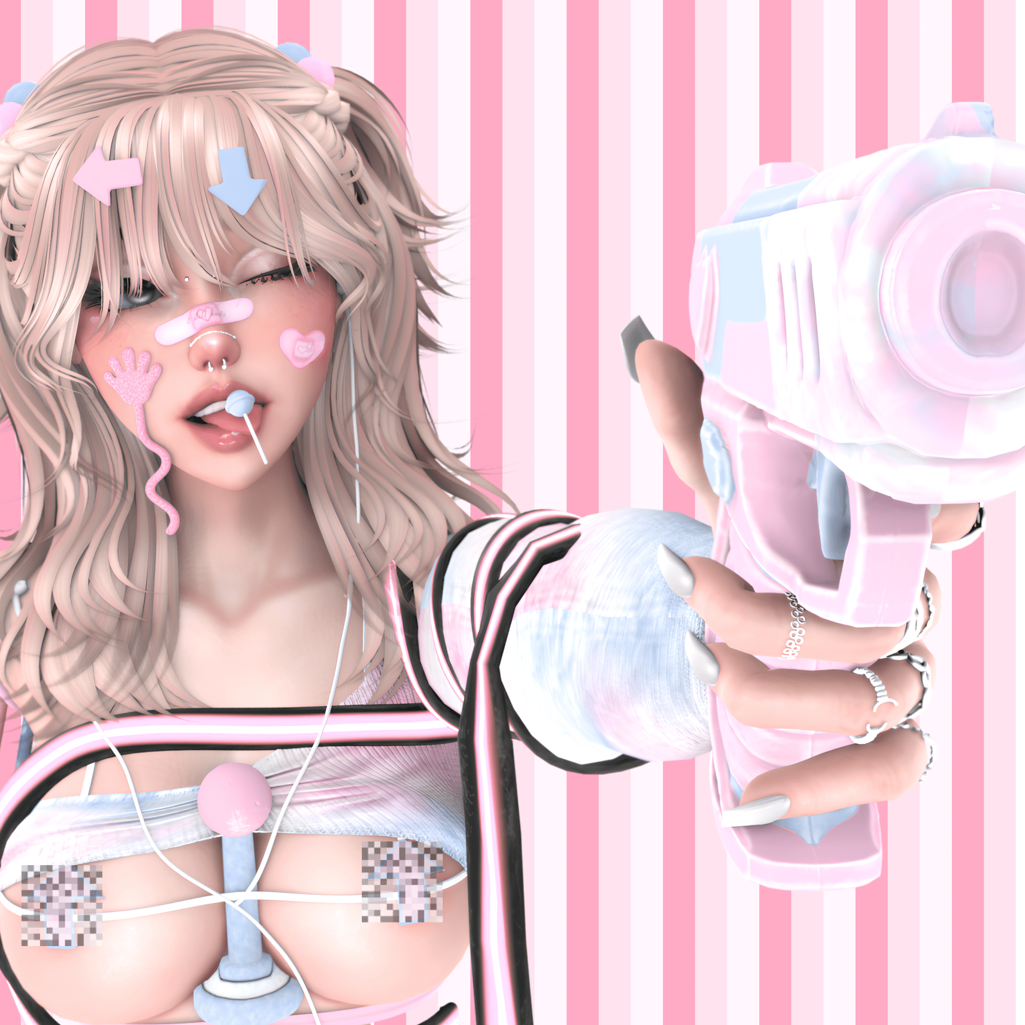 GIGI ♡ Arcade Girl | PC Only Avatar | VRChat