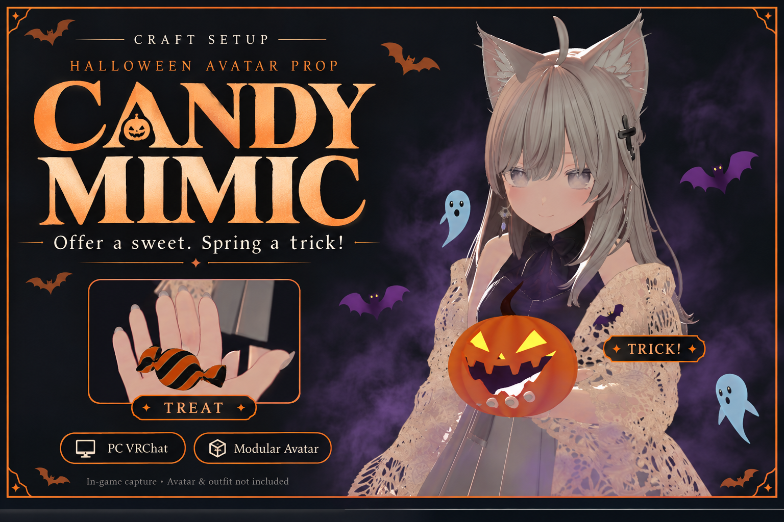 Candy Mimic | Trick-or-Treat Pumpkin Surprise for VRChat PC