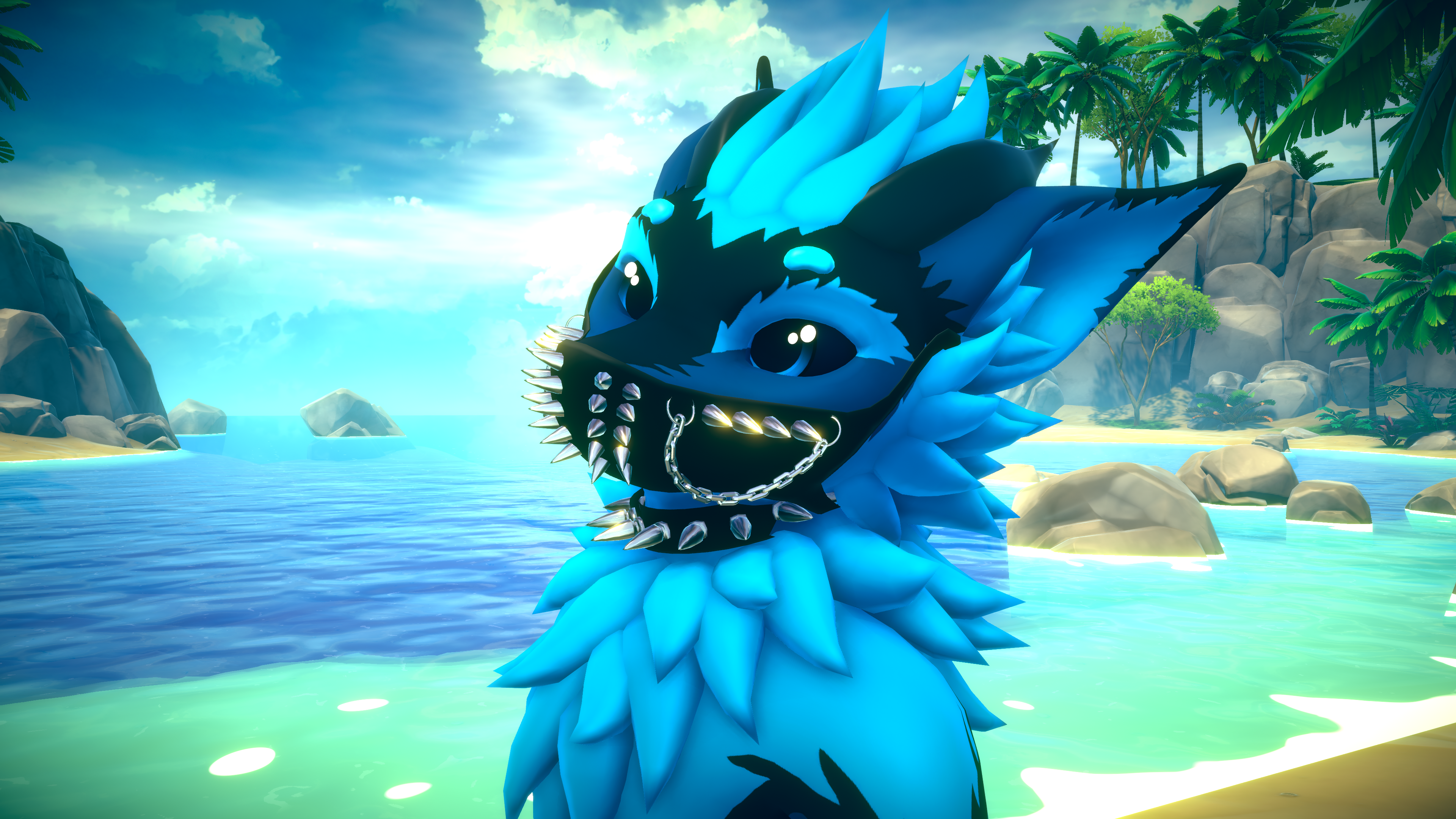 Punk Nardoragon Accessories - Mask and Choker