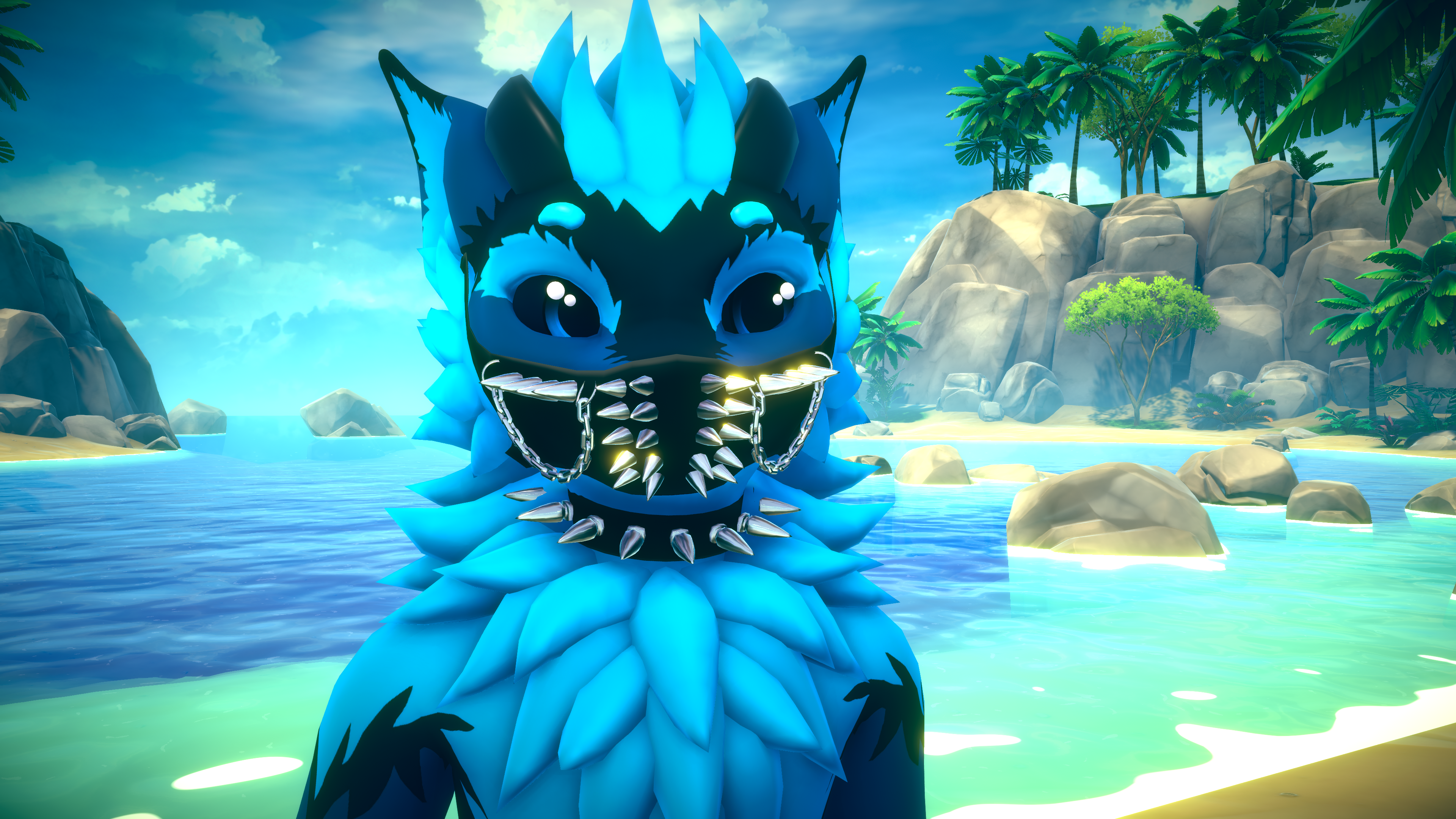 Punk Nardoragon Accessories - Mask and Choker