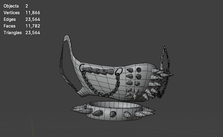 Punk Nardoragon Accessories - Mask and Choker