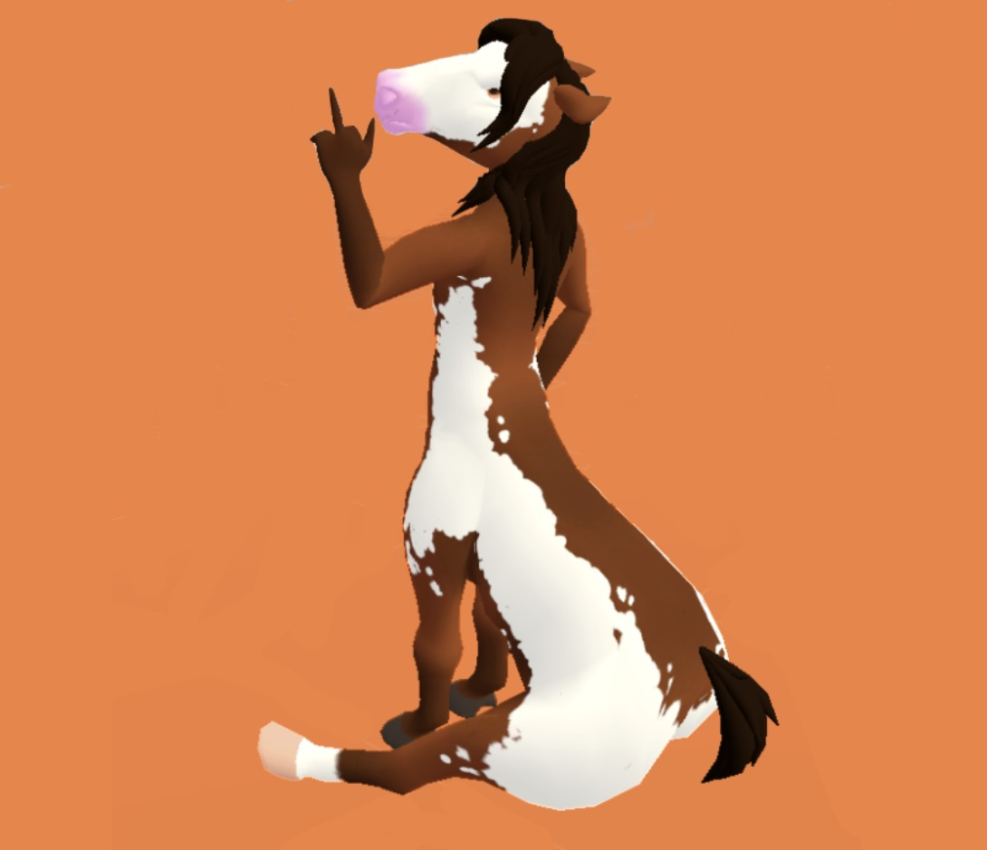 Horse furry horse centaur