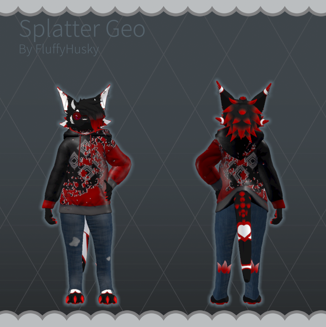 Splatter Geo - Hoodie Texture