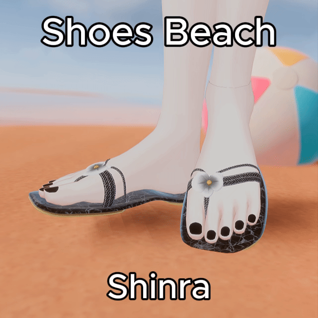Free Beach Sandals for Shinra (VRChat / FBX)