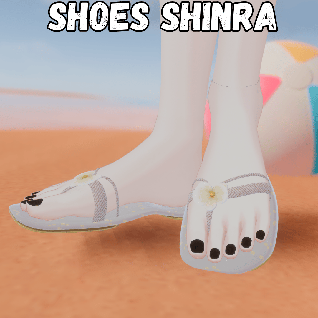 Free Beach Sandals for Shinra (VRChat / FBX)