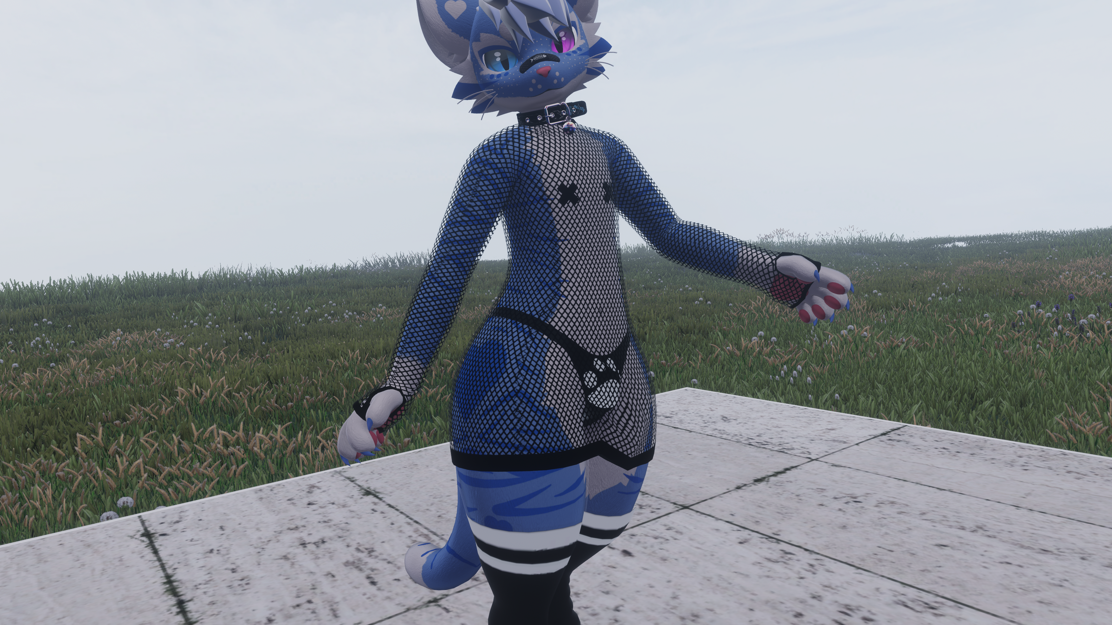 Mayu Fishnet Dress