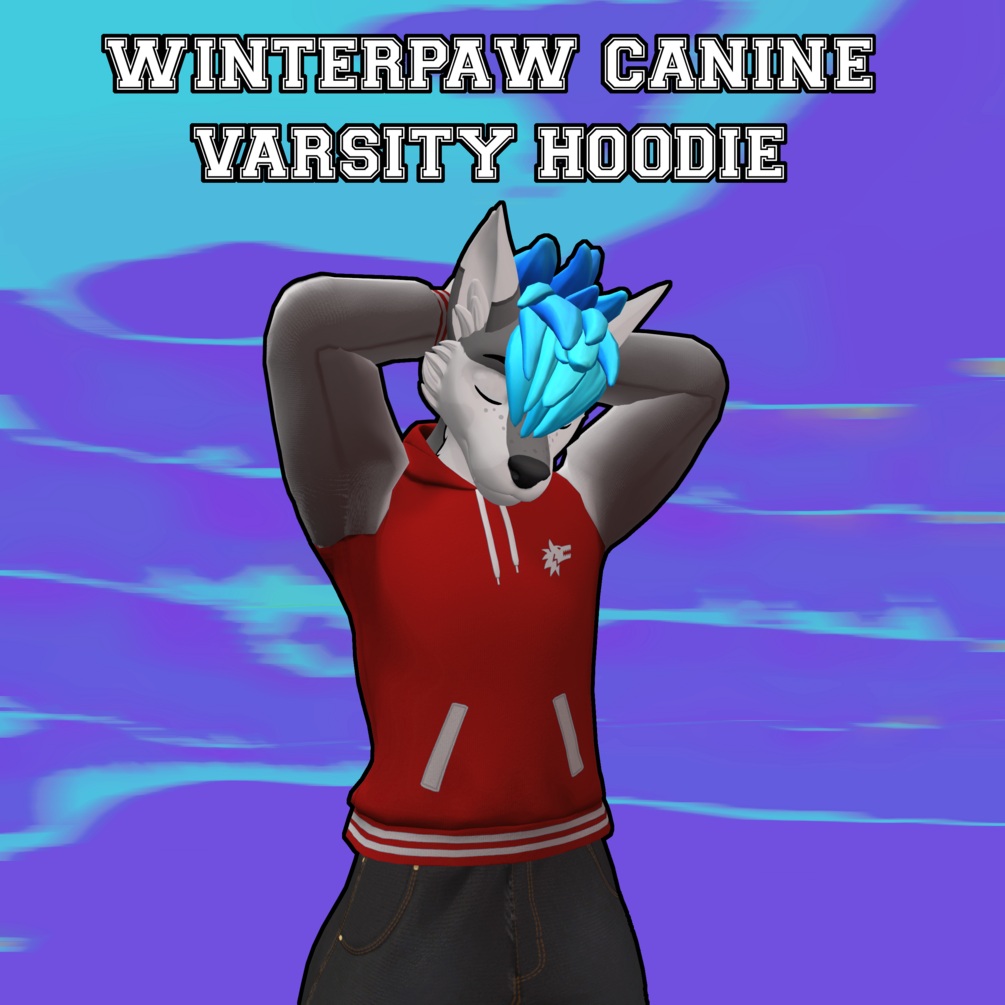 Winterpaw Canine - Varsity Hoodie Texture