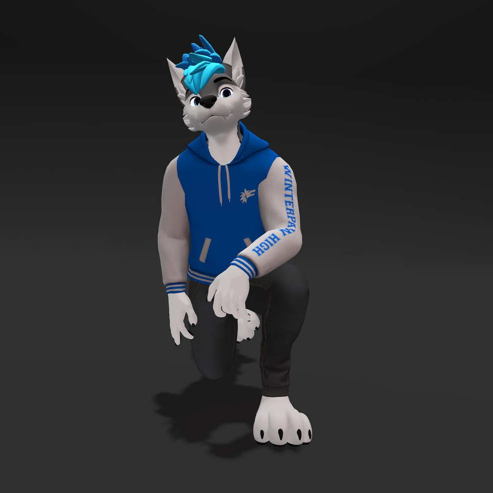 Winterpaw Canine - Varsity Hoodie Texture