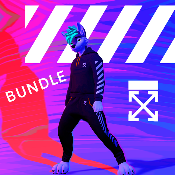 VRChat Winterpaw Canine - Off-White™ Clothing Texture [Bundle]