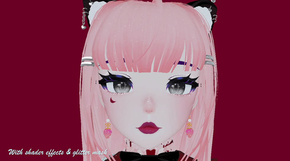 ☾ Blood Moon ☽ FREE Makeup Texture + 6 SKIN COLORS + 6 DETAIL MASKS for Cici's Head