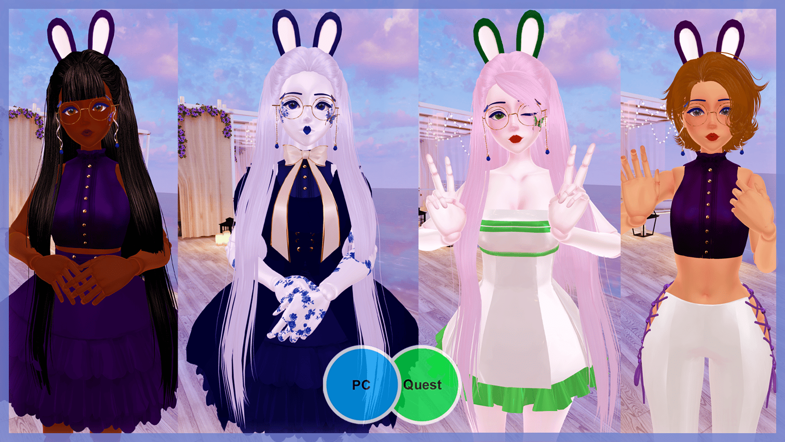 ♡ CAMILLE ♡ | VRCFT | Genderfluid Tea Party Doll | PC & Quest | VRChat Avatar