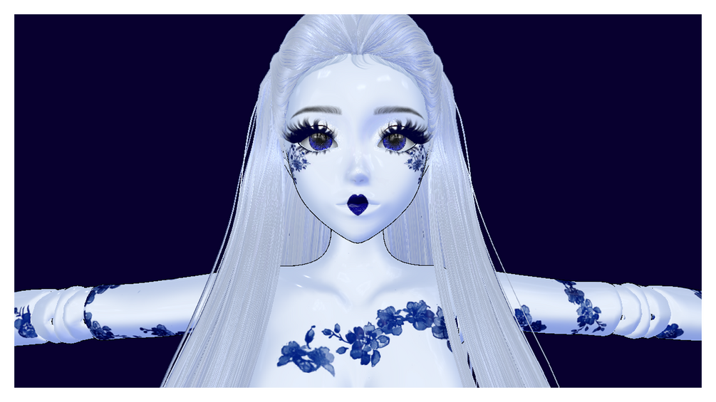 ♡ Porcelain Tea Party ♡ | FREE Makeup & Skin Tattoo Textures for VRChat Avatars