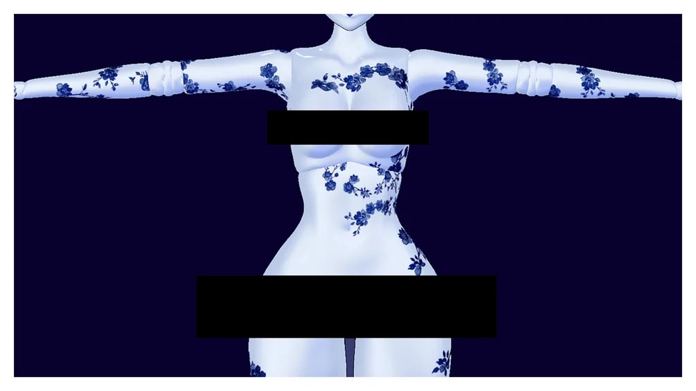 ♡ Porcelain Tea Party ♡ | FREE Makeup & Skin Tattoo Textures for VRChat Avatars