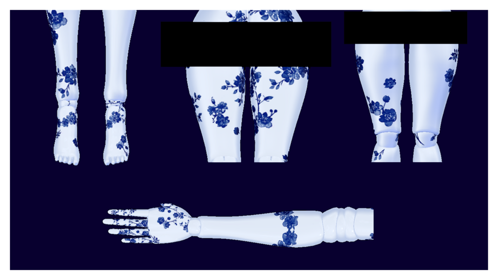 ♡ Porcelain Tea Party ♡ | FREE Makeup & Skin Tattoo Textures for VRChat Avatars