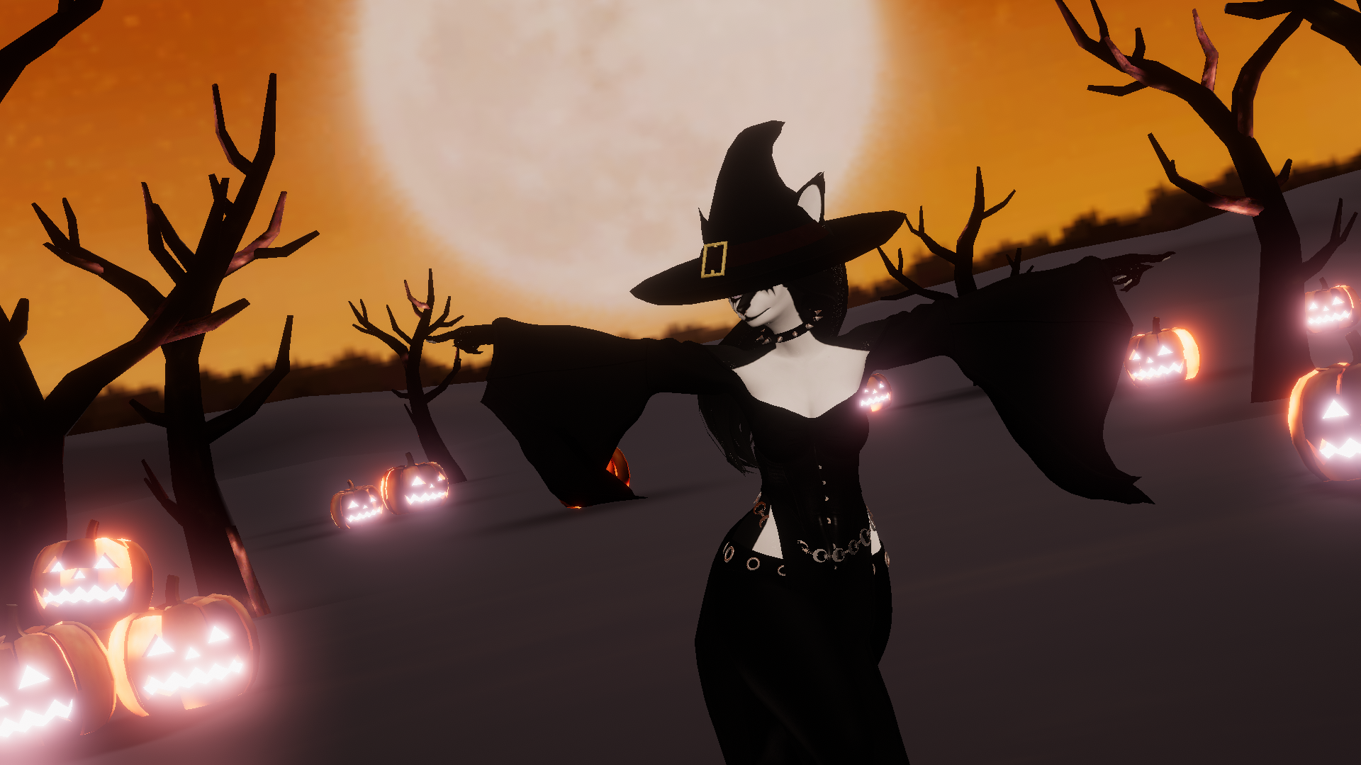 Vivien the Goth Witch | Halloween avi | PC/Q