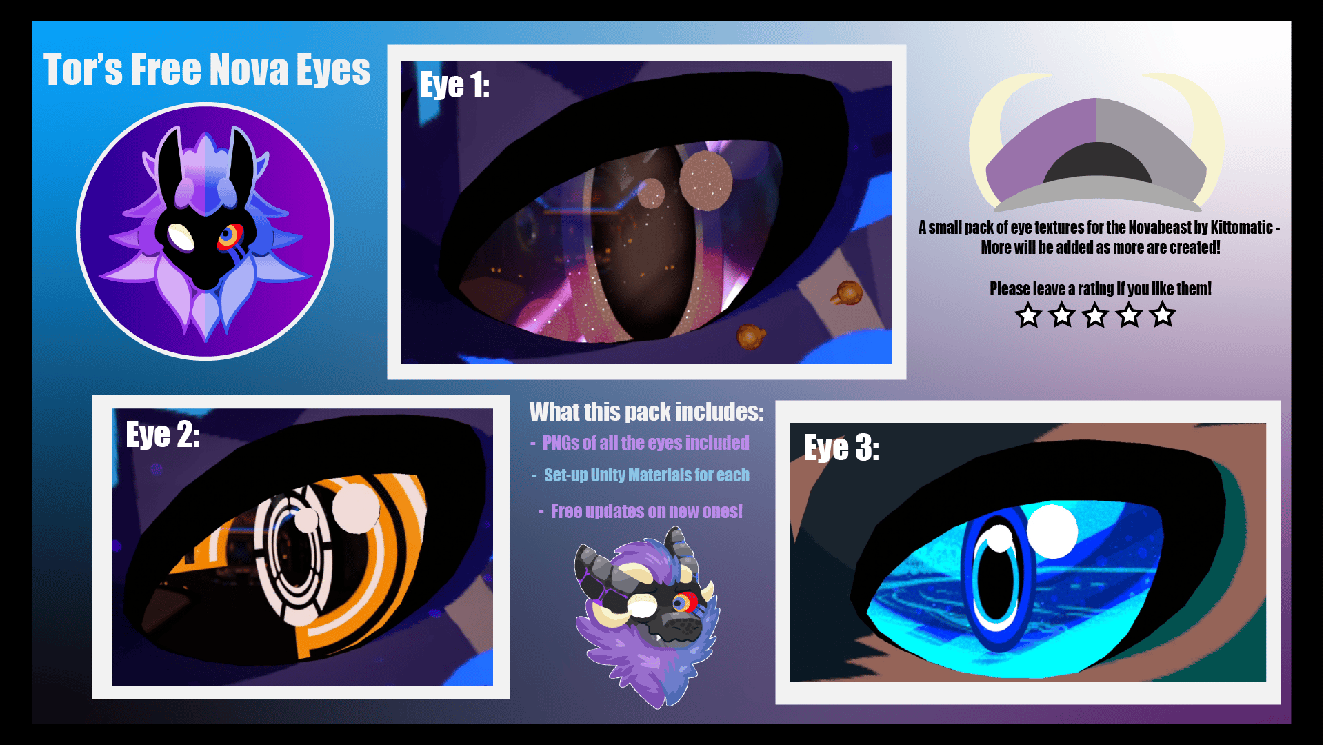 Tor's { FREE } Novabeast Eye Packs - 9 EYES