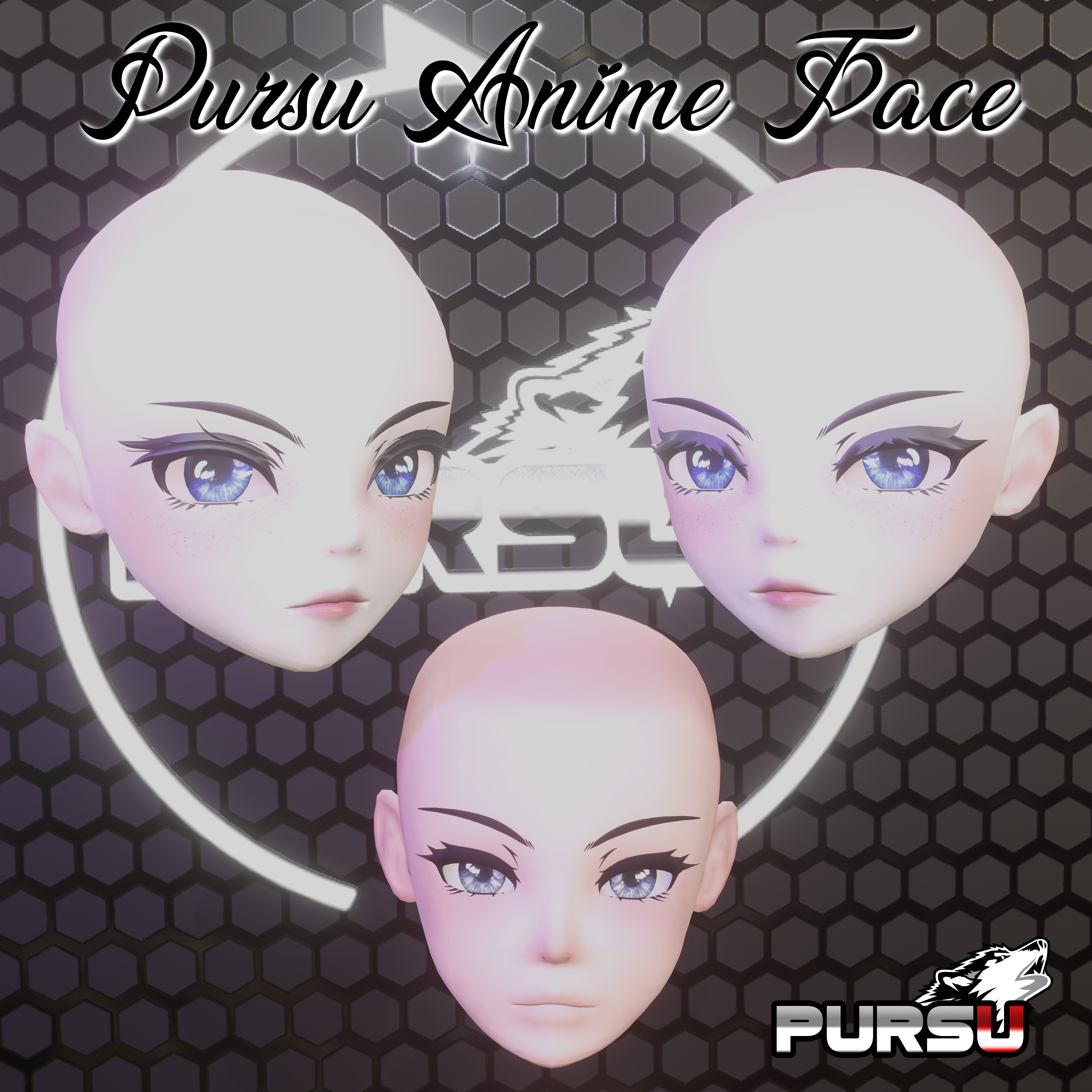 Pursu's Anime Face Pack v2 With Face Tracking