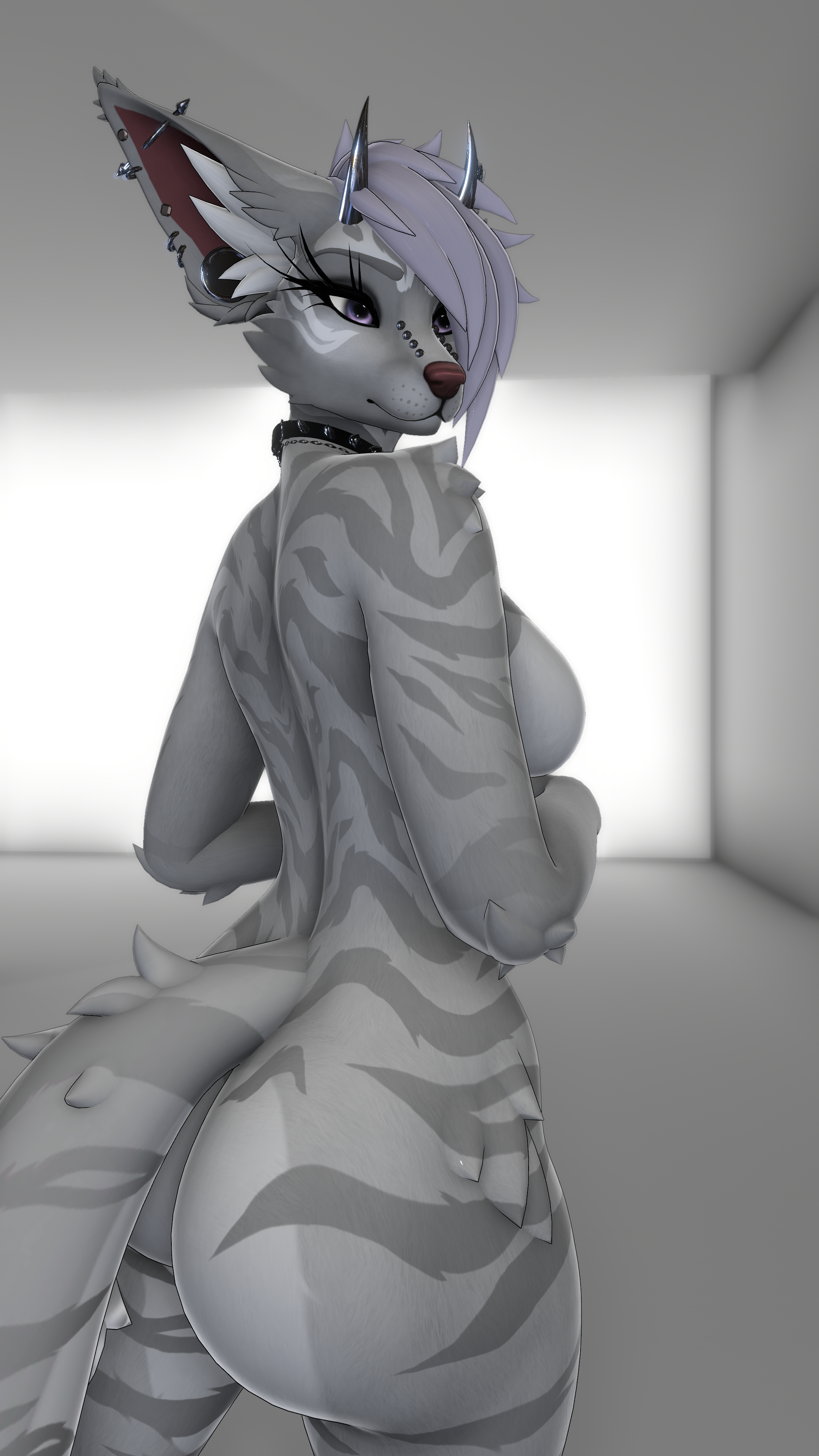 Striped Yeen - Foxipaws Nebula Textures - White