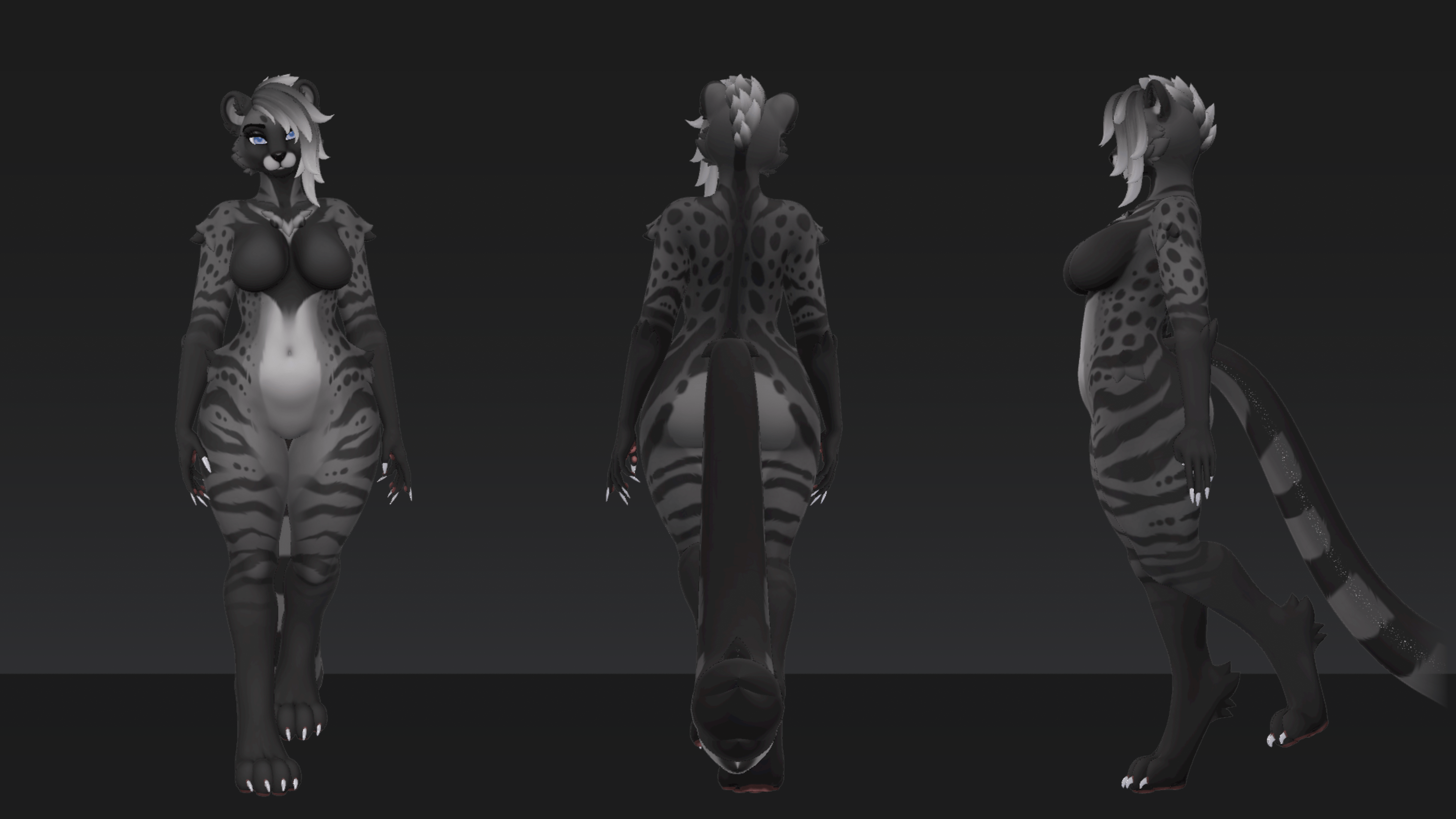 Civet - Gray Nyx Foxipaws Texture