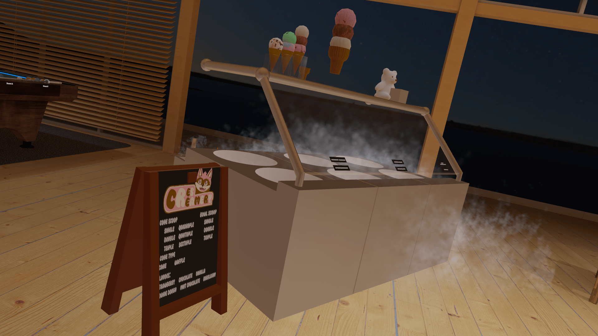 Deployable Ice Cream Stand