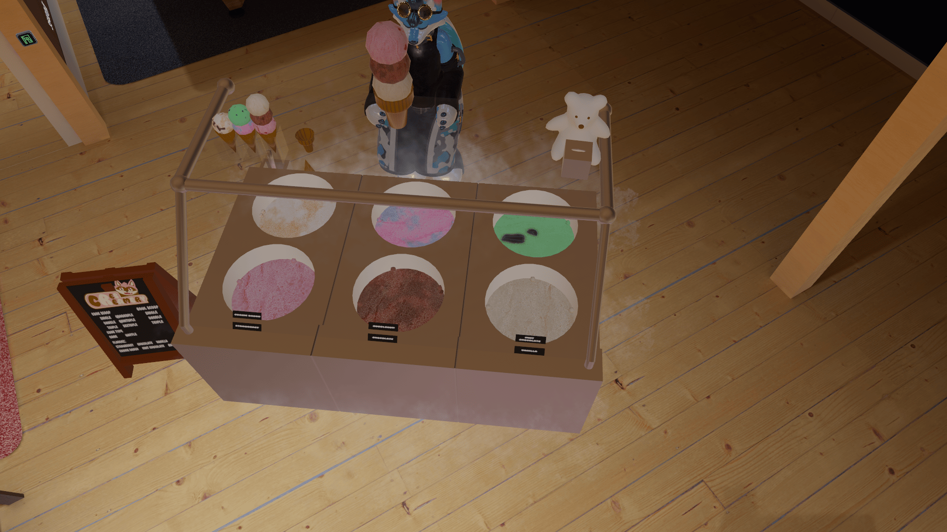 Deployable Ice Cream Stand