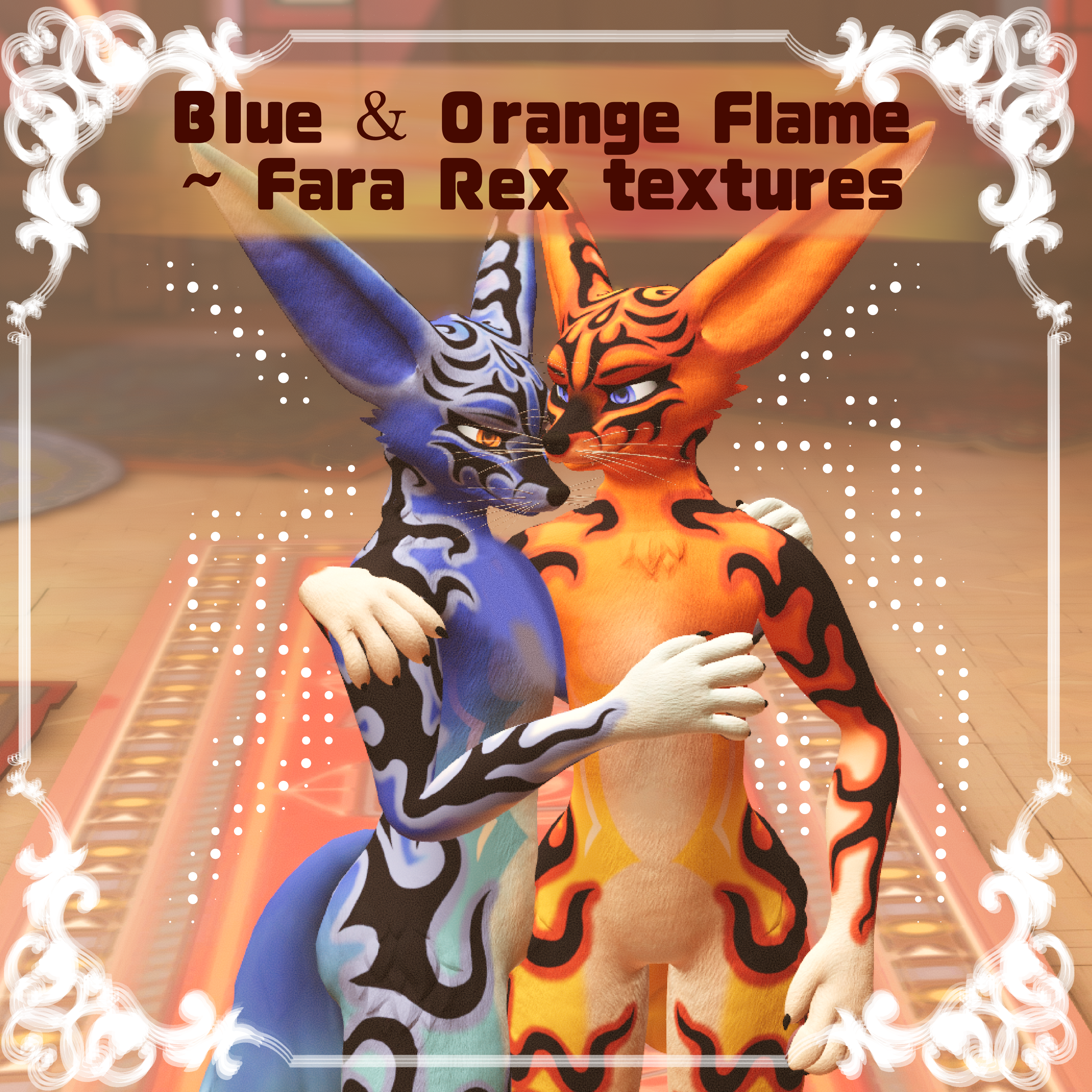 Blue & Orange Flame - Fara Rex - Textures