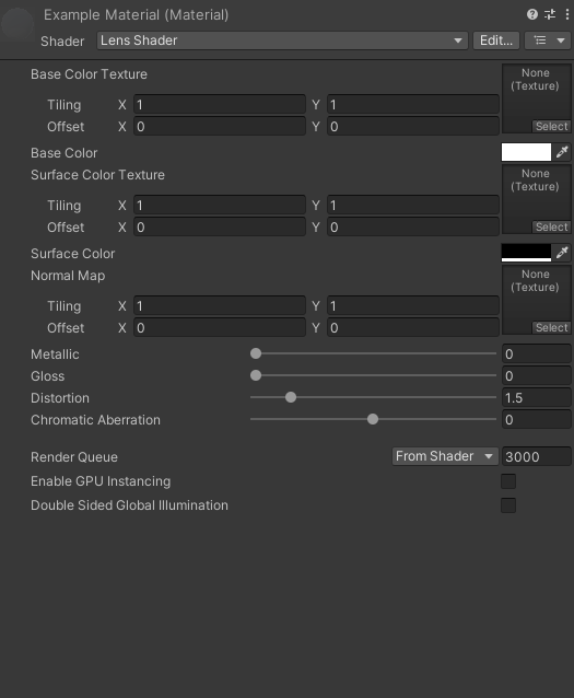 Simple Lens Shader