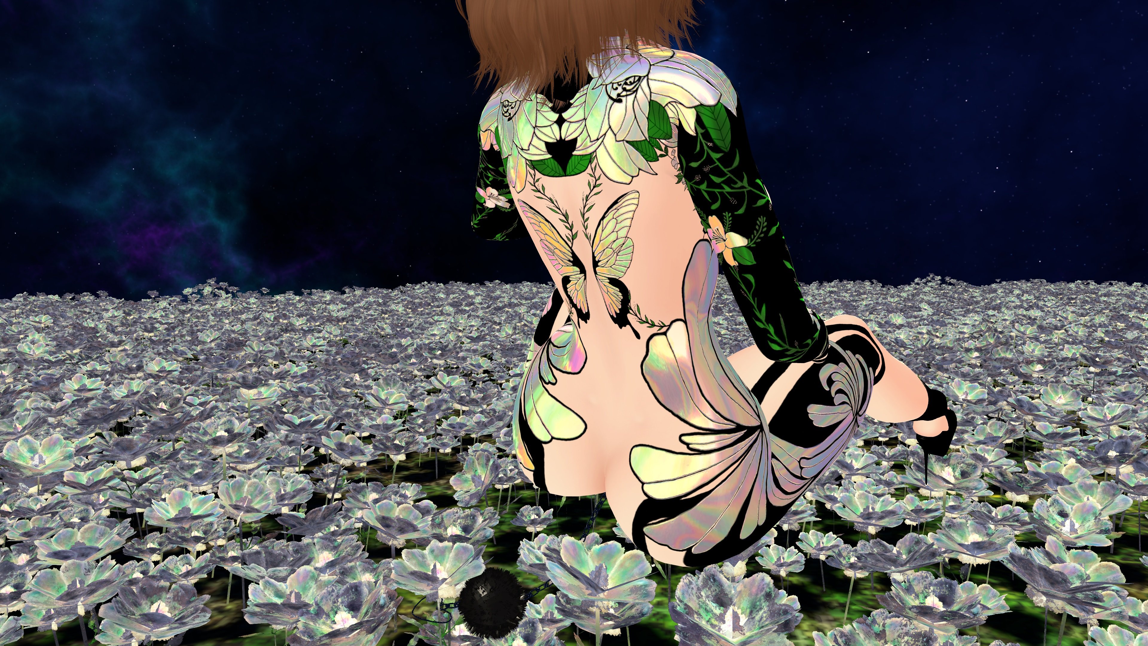Flora (Zinpia Base Body)- Tattoo Textures for Vrchat