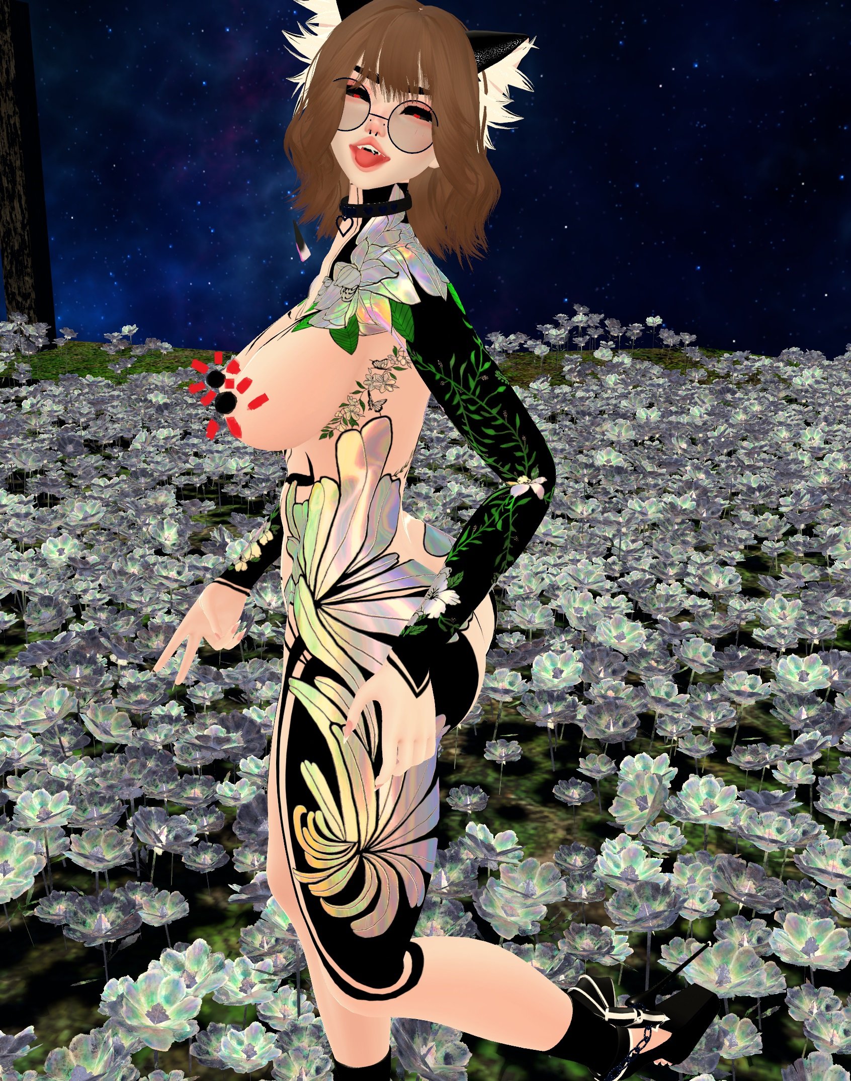 Flora (Zinpia Base Body)- Tattoo Textures for Vrchat