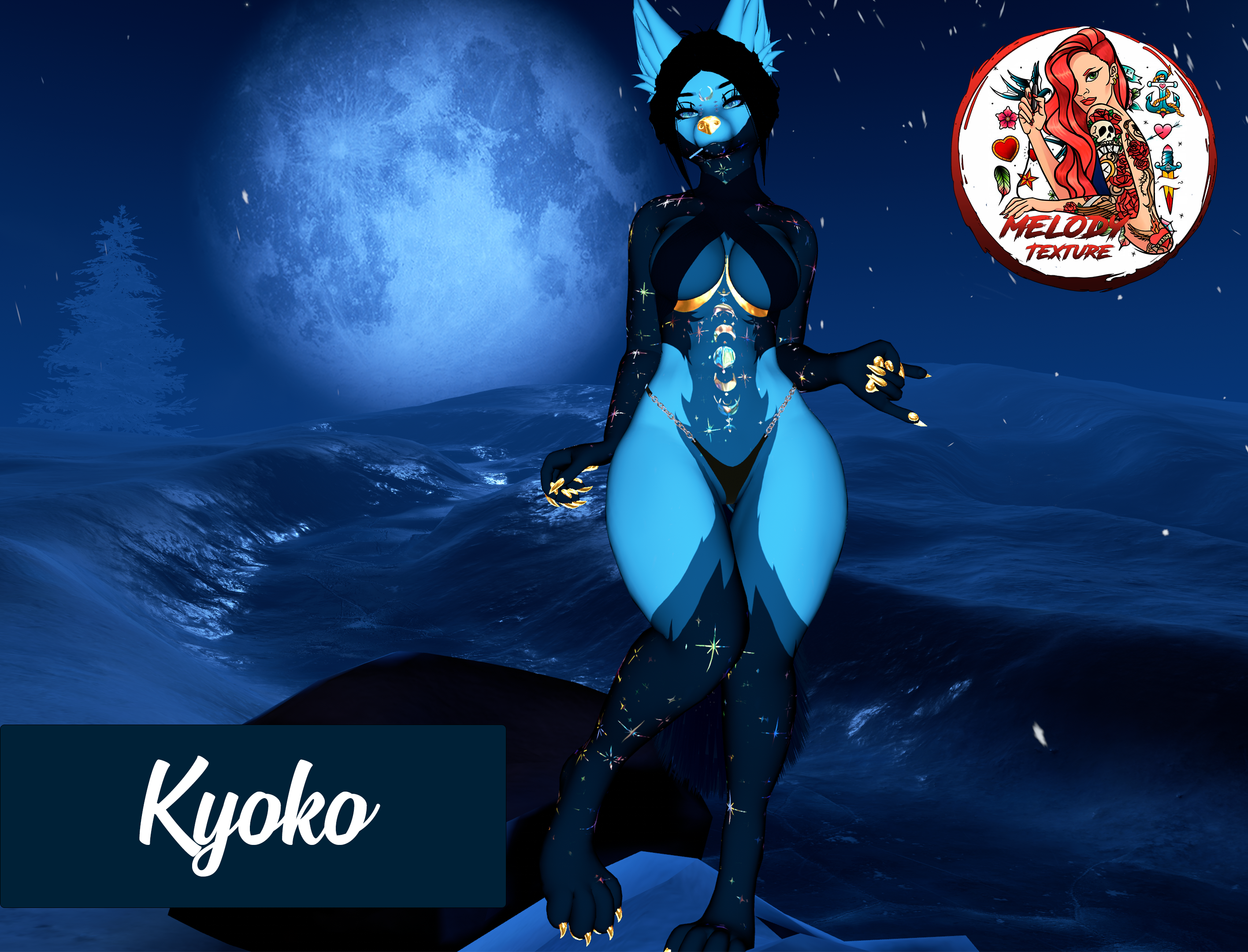 ☪☾✩☽Moonight☾✩☽☪ Tattoo Textures for Vrchat