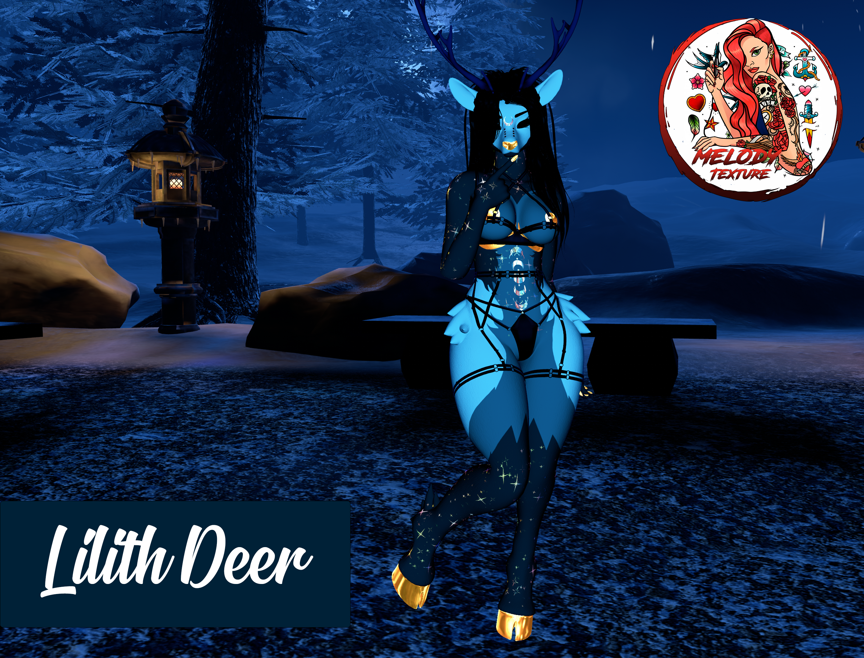 ☪☾✩☽Moonight☾✩☽☪ Tattoo Textures for Vrchat