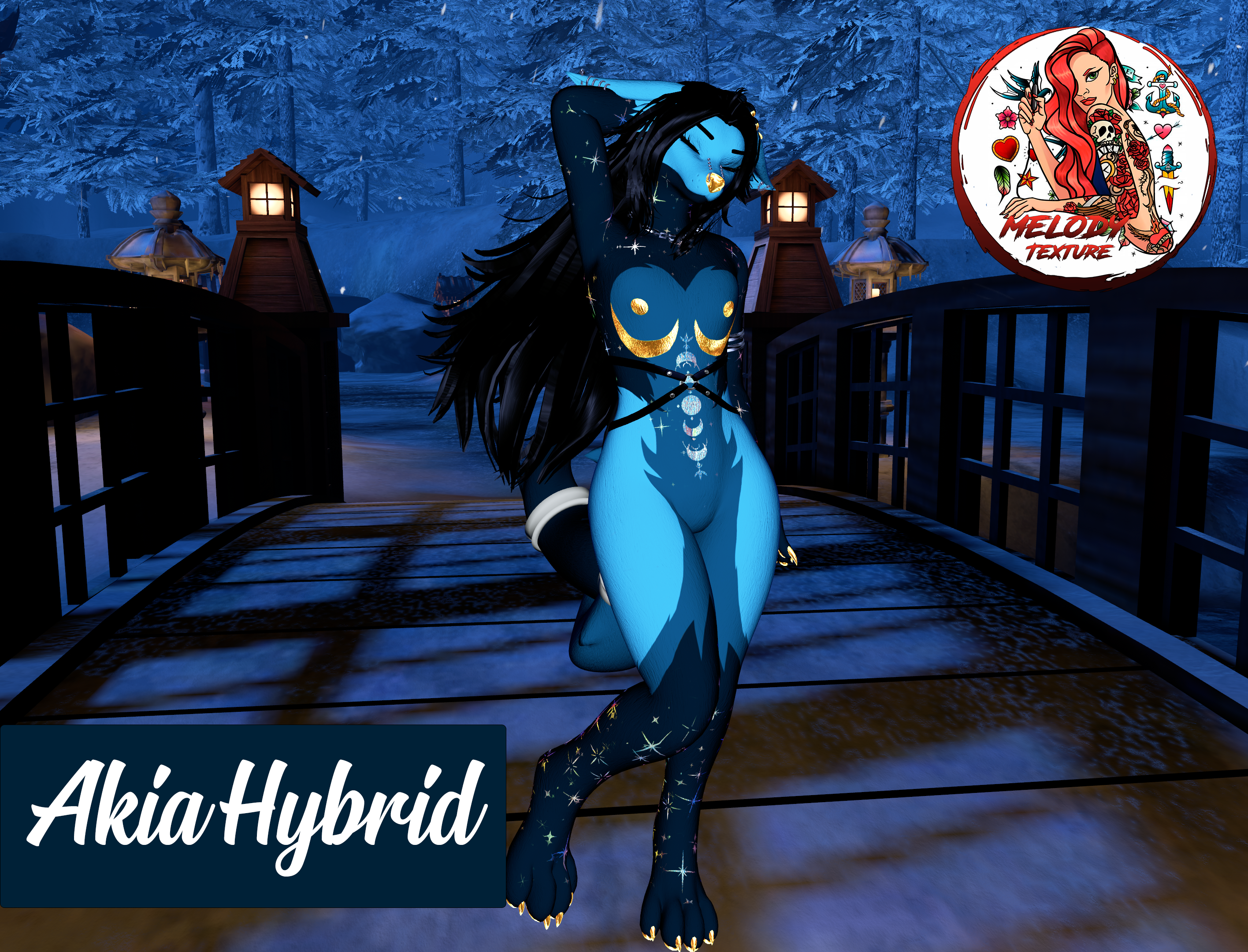 ☪☾✩☽Moonight☾✩☽☪ Tattoo Textures for Vrchat