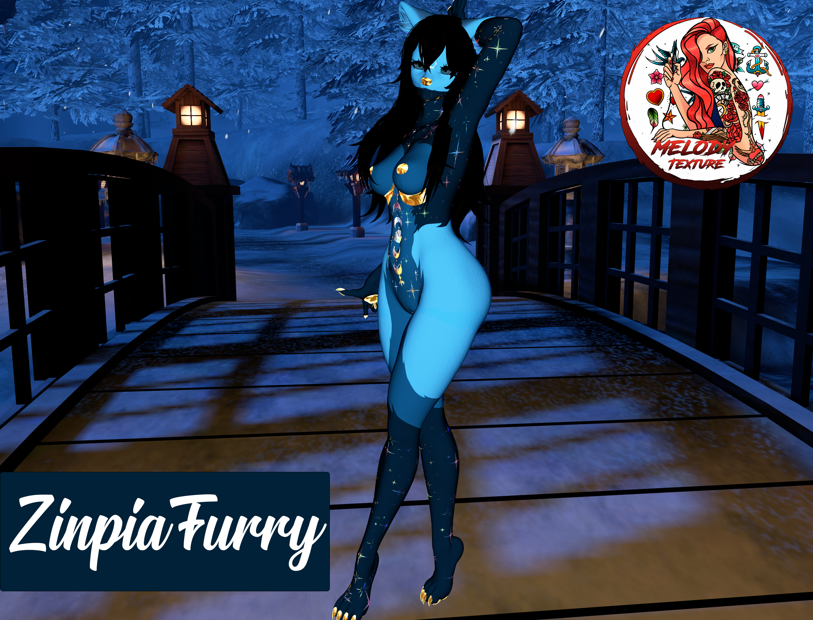 ☪☾✩☽Moonight☾✩☽☪ Tattoo Textures for Vrchat