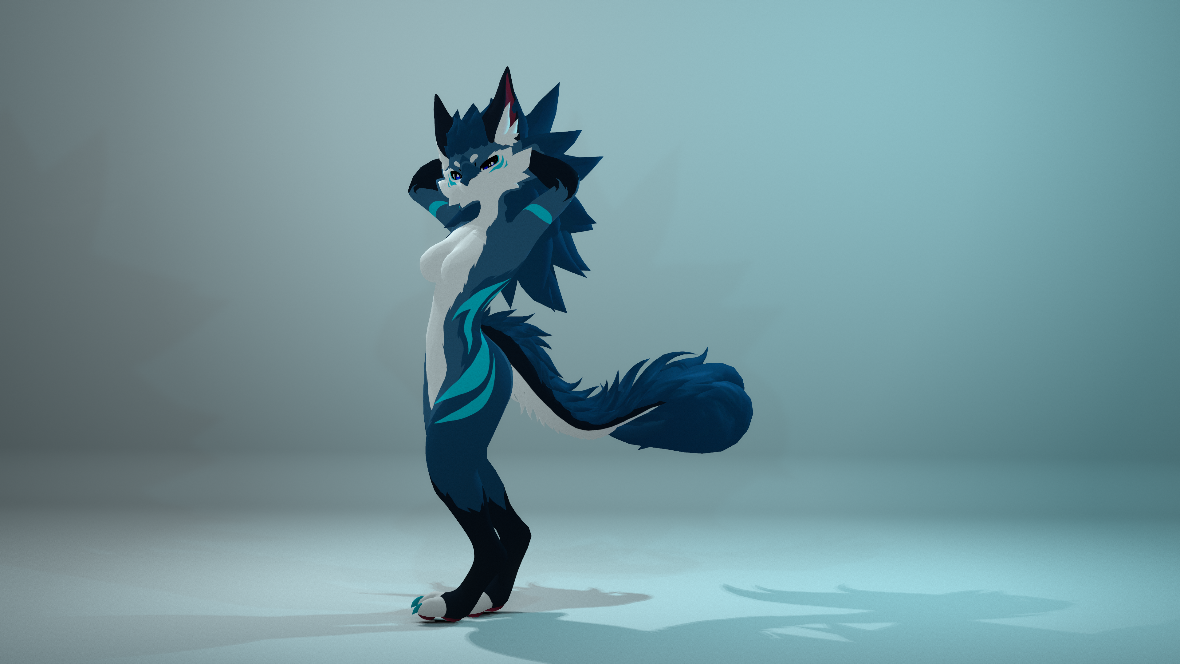 Fluffy Tail V2 - VRChat Tail