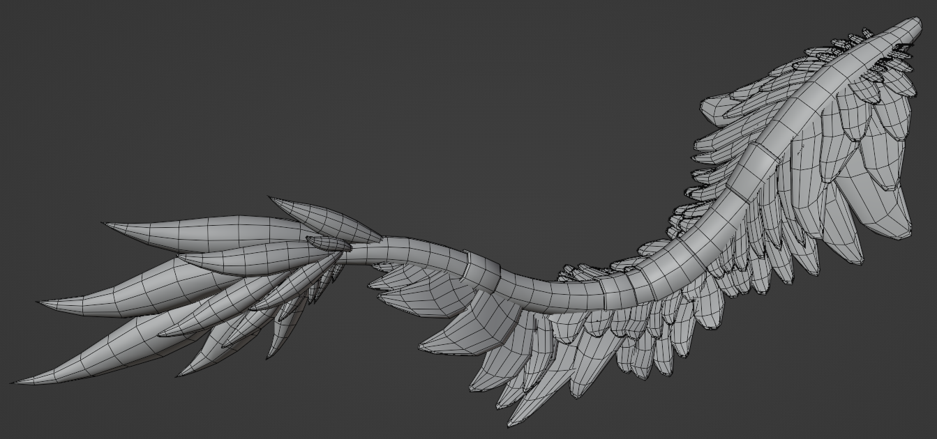 Dragon Feathered Tail - VRChat Tail