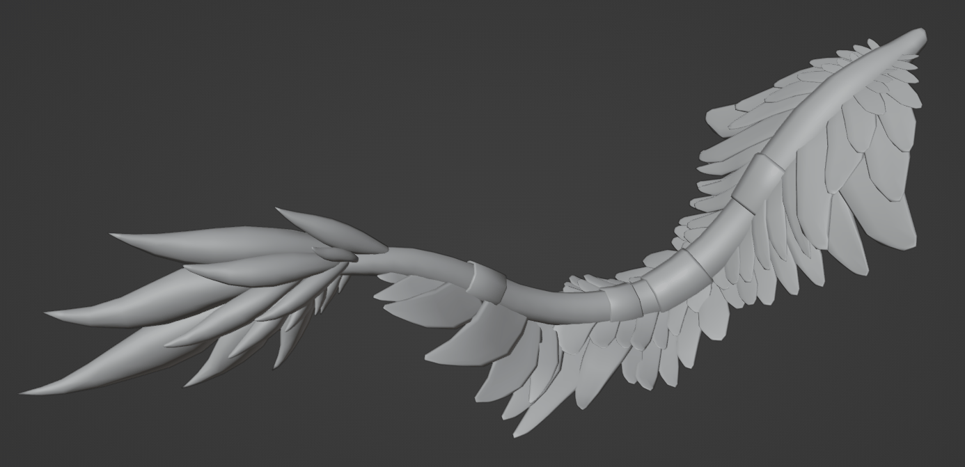Dragon Feathered Tail - VRChat Tail