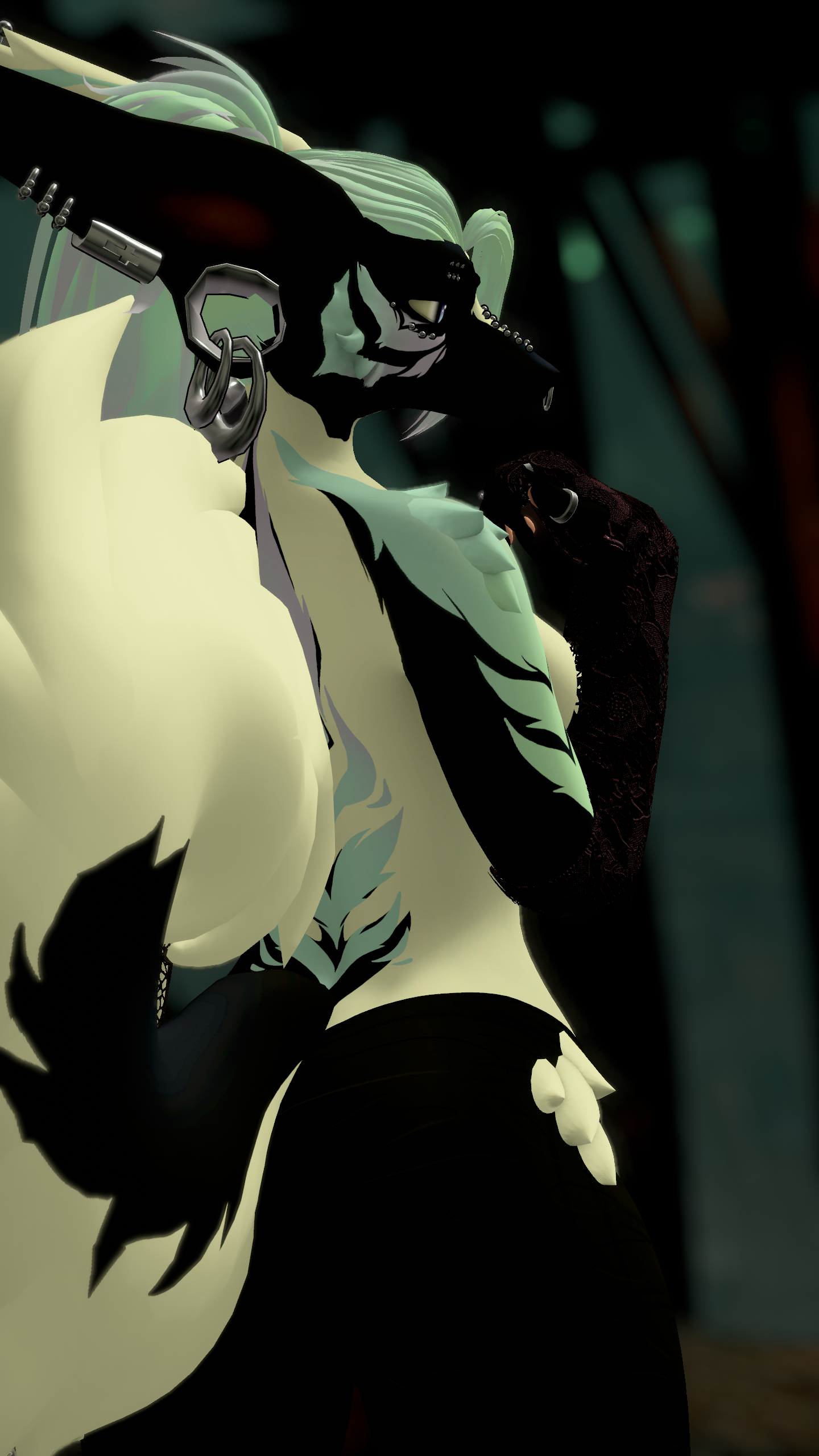 Curled Husky - Stylized VRCHAT Tail