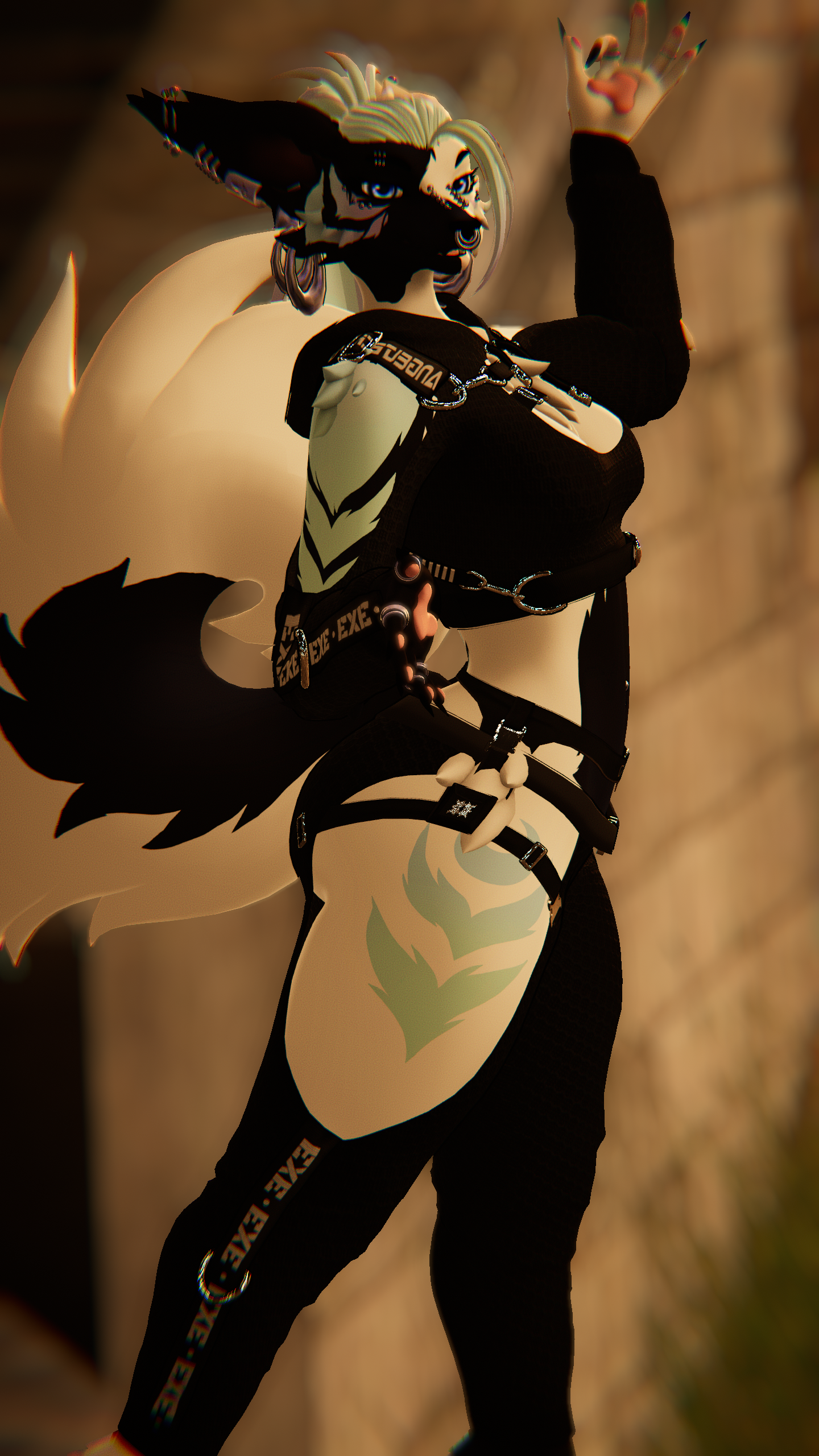 Curled Husky - Stylized VRCHAT Tail