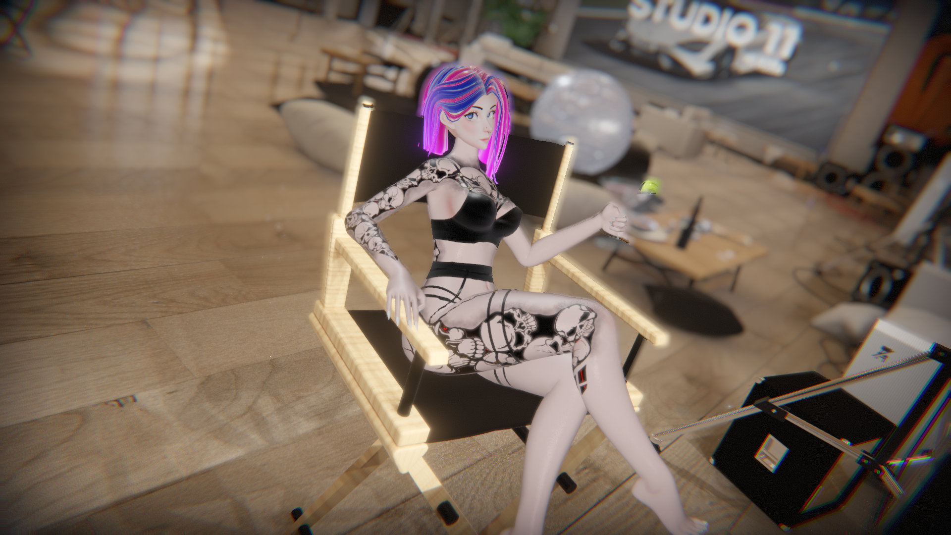 Skull Texture for Female Pandaabear Heels/FlatFoot V1