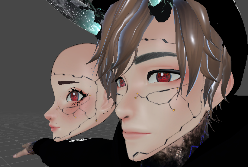 Cyberpunk Head Texture for ZinPia Zin Head Male and Female