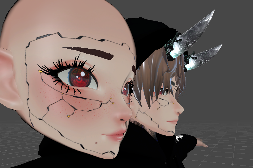 Cyberpunk Head Texture for ZinPia Zin Head Male and Female