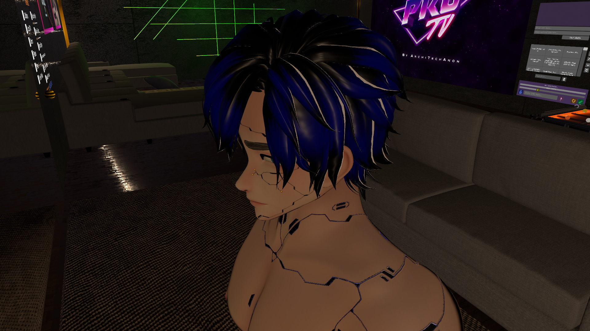 Cyberpunk Head Texture for ZinPia Zin Head Male and Female